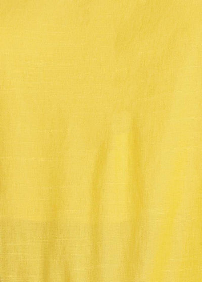 Women's Asymmetrical Hem Button Front Skirt in Yellow