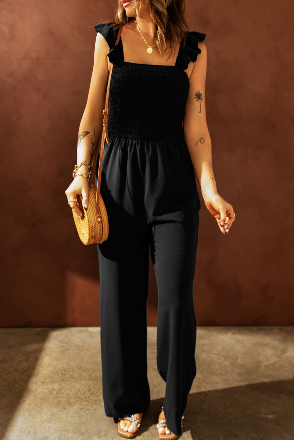 Classy Black Wide Leg Jumpsuit