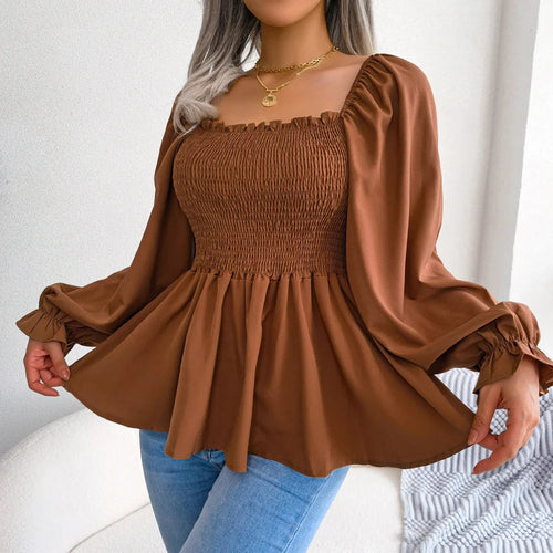 Womens Loose Fit Chiffon Blouse